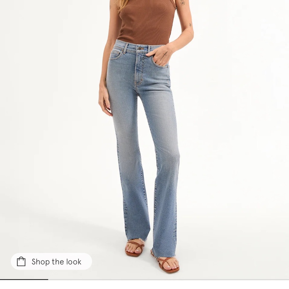 Veronica Beard size 28 Cameron high rise bootcut raw hem Jeans $328 curr…